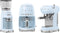 SMEG DCF02PBEU - Filterkoffiemachine - 10 koppen - Warmhoudfunctie - Pastelblauw
