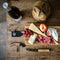 Kaas en wijn set met luxe snijplank - Gentlemens Hardware