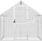 Volière 179x100x185 m aluminium zilverkleurig