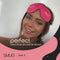 SMUG 3D Slaapmasker met Roze Oordopjes en Opbergzakje - 100% Verduisterend - Ergonomisch Oogmasker - Wink Print, Fel Roze