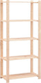 vidaXL - Opbergrekken - 5-laags - 5 - st - 80x38x170 - cm - grenenhout - 250 - kg