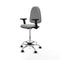 Piqueras y Crespo B2D05RP - Bureaustoel - Hoogteverstelbaar met armleuning - Lichtgrijs