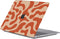 Lunso Geschikt voor MacBook Air 13 inch M1 (2020) cover hoes - case - Orange Fever