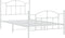 vidaXL - Bedframe - met - hoofd- - en - voeteneinde - metaal - wit - 107x203 - cm