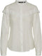 VERO MODA VMNORA - Blouse - Lange mouwen - Band kraag - Maat XS