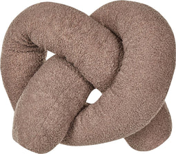 GLADIOLUS - Knoopkussen - Bruin - Teddystof