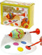 Overige Merken - Eierverfmolen Set - Inclusief 6 kleuren verf en penseel - 16 x 6 x 11,5 cm