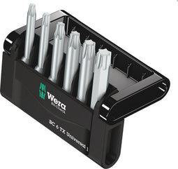 Wera 867/4 Z Mini-Check TX - Bitset 6-delig - 50 mm lange Torx-bits T10/T15/T20/T25/T30/T40 (6 stuks)