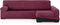 Hoes voor chaise longue met lange armleuning rechts Eysa ULISES Bordeaux 170 x 110 x 310 cm