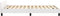 vidaXL Bedframe - Eenpersoons - Kunstleer - 120x190 cm - Wit