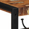 vidaXL - Kapstok - 80x35x35 - cm - massief - gerecycled - hout - meerkleurig
