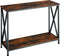 tectake® Tacoma - Consoletafel - Industrieel design - Zwart metalen frame - Donkerbruin - Afmeting (LxBxH) 100 x 35 x 80,5 cm