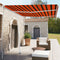 vidaXL - Luifel - vrijstaand - handmatig - uittrekbaar - 350x250 - cm - oranje - bruin
