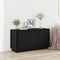 vidaXL - Sideboard - Zwart - Eiken - 102x35x55 - cm - Engineered - Wood