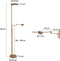Steinhauer Turound - vloerlamp - 2 lichtpunten - brons - Ø 55cm - LED - 2663BR