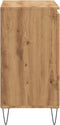 vidaXL - Dressoir - 104x35x70 - cm - bewerkt - hout - artisanaal - eikenkleurig