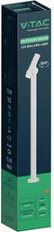 V-TAC VT-1187-W Buitenverlichting - Meerpaallampen - IP44 - Wit lichaam - 4 Watts - 390 Lumen - 4000K