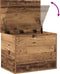 vidaXL - Opslagbox - met - Deksel - Oud - Hout - 60x42x46 - cm - Engineered - Hout