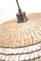 GOOD&MOJO Hanglamp Pantanal - Zeegras/Zwart - Ø45cm - Modern - Hanglampen Eetkamer, Slaapkamer, Woonkamer