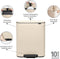 Brabantia Bo Prullenbak - 60 liter - XXL Pedaalemmer - Soft Beige