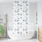 vidaXL - Doucherolgordijn - 110x240 - cm - stofbreedte - 106 - cm