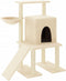 vidaXL - Kattenmeubel - met - sisal - krabpalen - 96,5 - cm - crèmekleurig