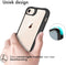 iMoshion Hoesje Geschikt voor iPhone SE (2022) / SE (2020) / 8 / 7 Hoesje - iMoshion Rugged Hybrid Case - Zwart / Transparant