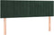 vidaXL - Hoofdborden - 2 - st - 72x5x78/88 - cm - fluweel - donkergroen