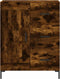 vidaXL - Dressoir - 69,5x34x90 - cm - bewerkt - hout - gerookt - eikenkleurig