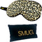 SMUG Slaapmasker met Opbergzakje - 100% Verduisterend - Verstelbaar Oogmasker in Satijn - Animal Print