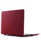 Lunso Geschikt voor MacBook Air 13 inch (2010-2017) cover hoes - case - Sand bordeaux rood