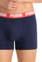 PUMA BASIC BOXER - Boxershorts Katoen Stretch - Donker Blauw / Grijs (2 stuks)