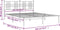 vidaXL - Bedframe - met - hoofdbord - metaal - zwart - 160x200 - cm