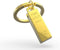 Metalmorphose sleutelhanger goudstaaf
