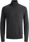 Jack & Jones Emil Knit Roll Neck - Heren Trui - Katoen/polyester - Grijs - Maat XXL