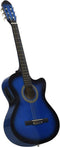 vidaXL - Gitaar - cutaway - met - equalizer - 6 - snaren - western - klassiek - blauw