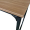 Bureau Stoer - laptoptafel - computertafel - industrieel - zwart metaal lichtbruin hout