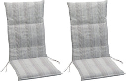 Summerset Brighton - 2-delige Tuinkussenset hoge rug - Grey