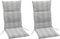 Summerset Brighton - 2-delige Tuinkussenset hoge rug - Grey
