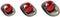 HyperX Cloud Earbuds - In-ear - Microfoon - Rood Zwart