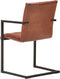 vidaXL - Eetkamerstoelen - 2 - st - echt - leer - bruin
