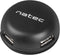 Natec Bumblebee - USB Hub - 4x USB 2.0 - Zwart