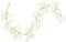 Kerstslingers met bloemen 6 st 180 cm wit
