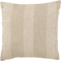 J-Line kussen Strepen - linnen - beige