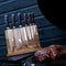 Shinrai Japan - Messenset - 6 delig - Hammered RVS - Luxe Geschenkdoos