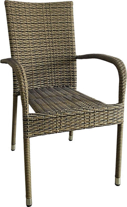 house nordic tuinstoel portland - grijs - set van 2