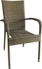 house nordic tuinstoel portland - grijs - set van 2