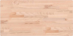 vidaXL - Wastafelblad - 80x40x2,5 - cm - massief - beukenhout