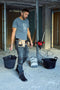 Bellota rubberen platte emmer 13 liter met metalen hengsel - hoosemmer/bootemmer