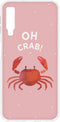 Hoesje Siliconen Geschikt voor Samsung Galaxy A7 (2018) - Design Backcover siliconen - Meerkleurig / Oh Crab